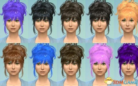 模拟人生4 女性盘发改色[brownieswife]