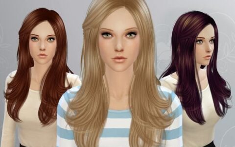 模拟人生4 女性优雅微卷长发[Cazy]