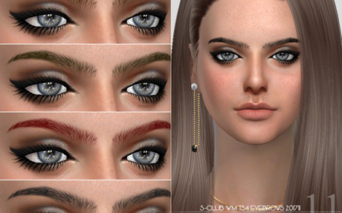 模拟人生4 v1.31S-Club英气的女性眉毛|