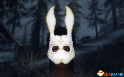 上古卷轴5 生化奇兵狂热兔子面具|
