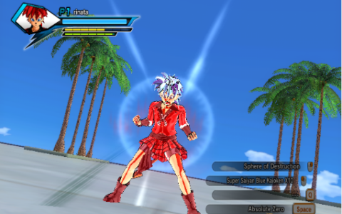 龙珠：超宇宙2 v1.07自定义人物超赛蓝十倍界王拳|