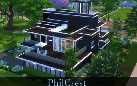 《模拟人生4》MOD|时尚三层现代住宅|