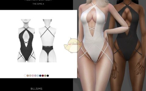 《模拟人生4》MOD|女性V字型性感泳装|