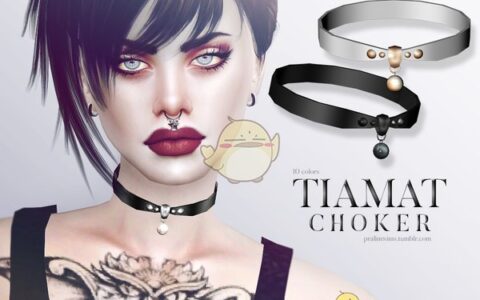 《模拟人生4》MOD|女性皮革项链|