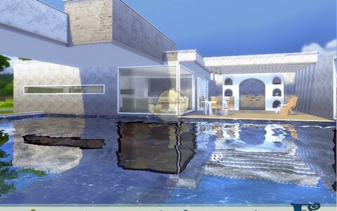 《模拟人生4》MOD|现代时尚白色住宅|