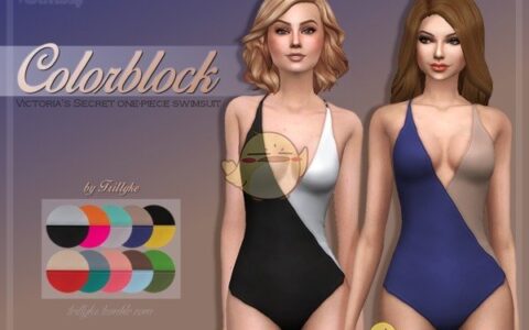 《模拟人生4》MOD|双色性感泳装|