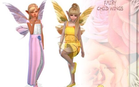 《模拟人生4》MOD|儿童精灵翅膀|