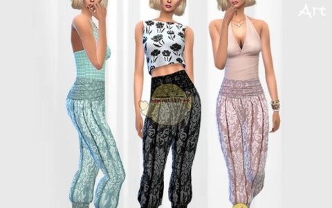 《模拟人生4》MOD|女性夏季蕾丝长裤|