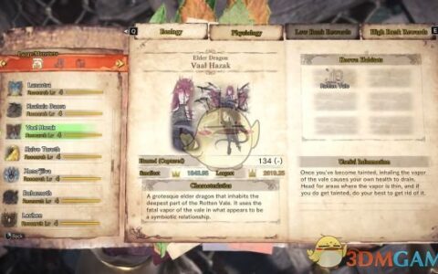 《怪物猎人：世界》MOD|猎人笔记娘化怪物图标|