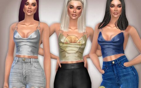 《模拟人生4》MOD|女性绸缎上衣|