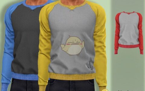 《模拟人生4》MOD|男士简洁棉衬衫|