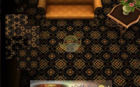 《模拟人生4》MOD|金色奢华地板|