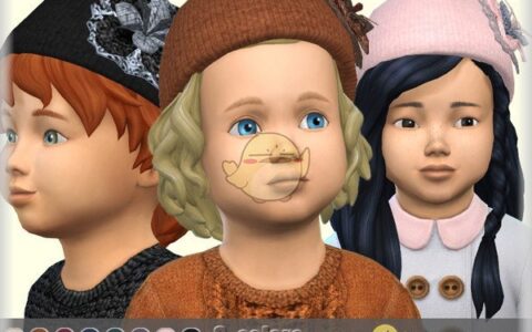 《模拟人生4》MOD|儿童时尚帽子|