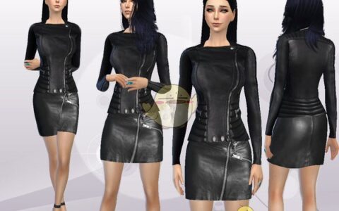 《模拟人生4》MOD|女士性感皮质服装|