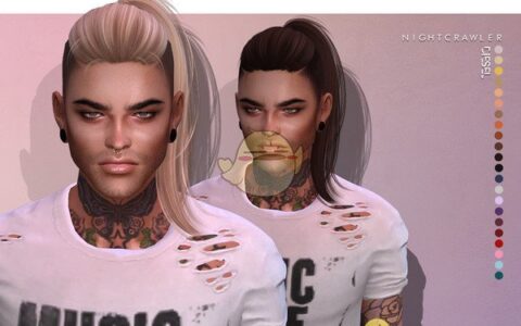 《模拟人生4》MOD|男士马尾长发|