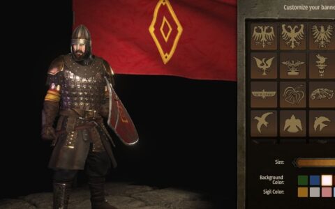 《骑马与砍杀2》MOD|上古卷轴西里尔帝国旗帜|