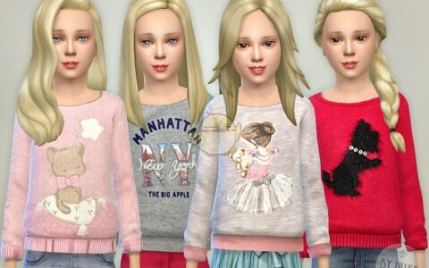 《模拟人生4》MOD|女孩的可爱毛衣|