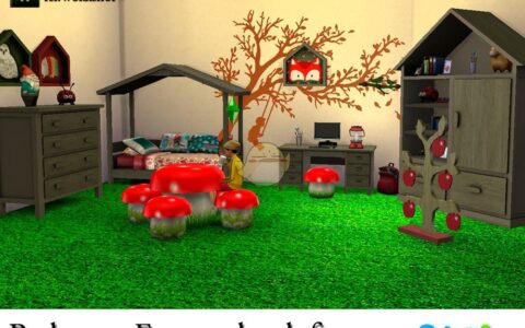 《模拟人生4》MOD|卧室森林家具|