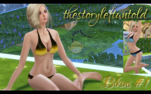 《模拟人生4》MOD|女性多色渐变色比基尼|