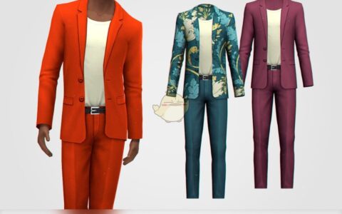 《模拟人生4》MOD|男士修身西装|