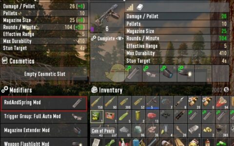 《七日杀》MOD|旧版强力武器改装|