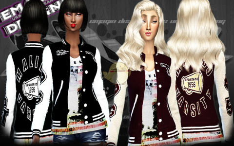《模拟人生4》MOD|女性帅气的棒球衫|