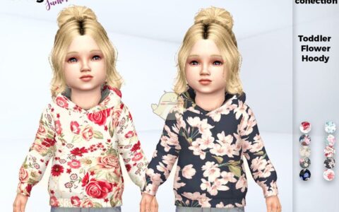 《模拟人生4》MOD|幼儿印花连帽衫|