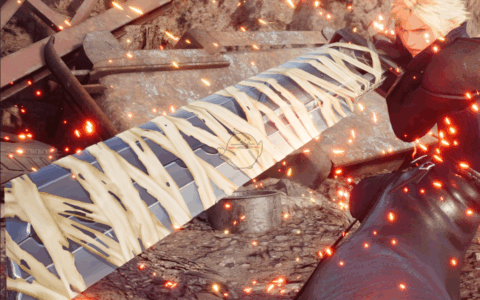 《最终幻想7：重制版》MOD|绷带破坏剑替换硬刃剑|