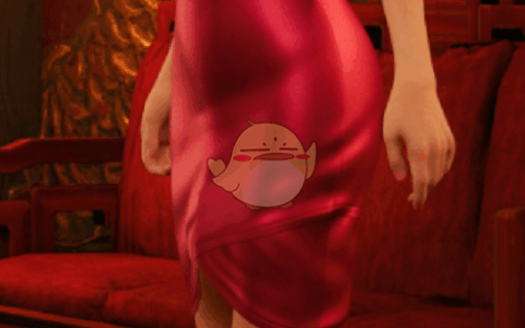 《最终幻想7：重制版》MOD|正红唇紫色眼影的玫红色礼裙npc杰西|