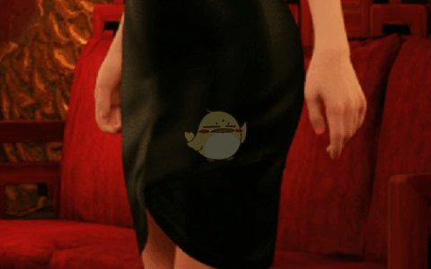 《最终幻想7：重制版》MOD|蓝紫唇黑色眼影穿黑礼裙的深棕美甲杰西|