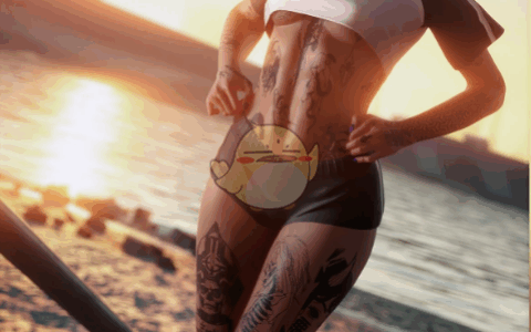 《赛博朋克2077》MOD|穿黑色露腹短校服和黑色短裤的V|