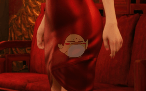 《最终幻想7：重制版》MOD|樱桃粉唇眼影穿酒红礼裙的深棕美甲杰西合集|