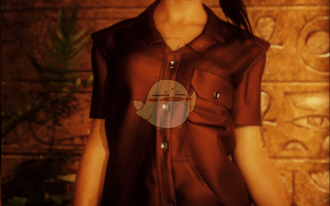 《赛博朋克2077》MOD|绯红色工装连衣裙EBB |