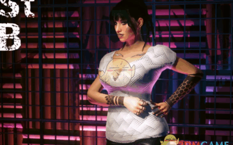 《赛博朋克2077》MOD|白星纹可爱短T RB |