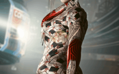 《赛博朋克2077》MOD|红骷髅可爱短T Project Valentine |