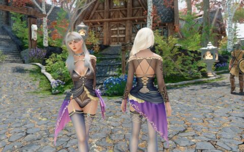 《上古卷轴5：天际重制版》MOD|死或生维纳斯黑暗之吻套装|