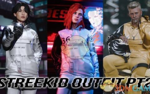 《赛博朋克2077》MOD|Streekid套装 PT2 Archive XL|