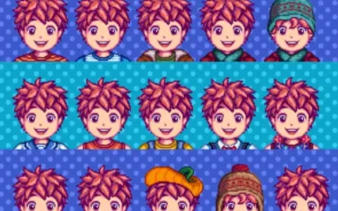 《星露谷物语》MOD|文森特季节性服装|