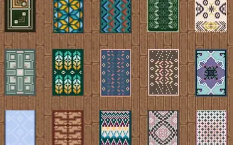 《星露谷物语》MOD|更多几何形状地毯|