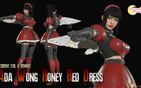 《生化危机4：重制版》MOD|艾达王快乐微笑月亮蜜红连衣裙|