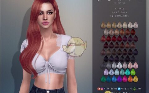 《模拟人生4》MOD|美丽柔顺长发|