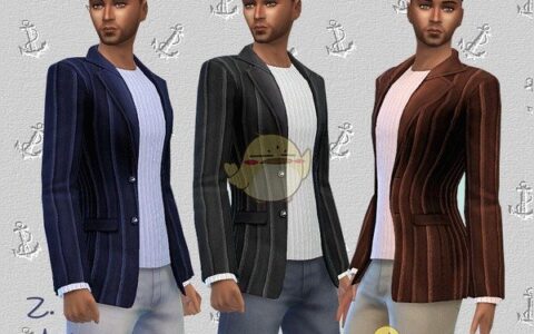 《模拟人生4》MOD|男性衬衫夹克|