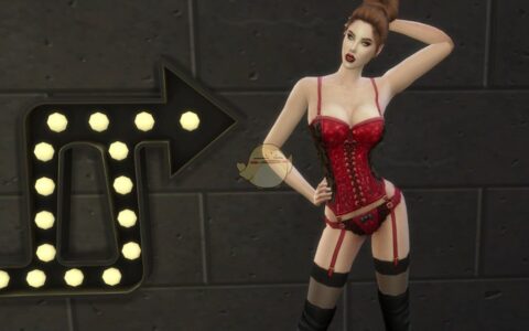 《模拟人生4》MOD|情人皮质内衣|