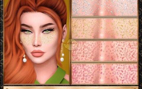 《模拟人生4》MOD|脸部闪粉彩妆|