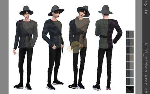 《模拟人生4》MOD|裹身丝带时尚上衣|