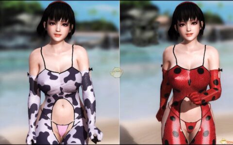 《死或生5：最后一战》MOD|HONOKA奶牛瓢虫性感泳装|