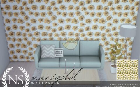 《模拟人生4》MOD|美丽菊花壁纸|