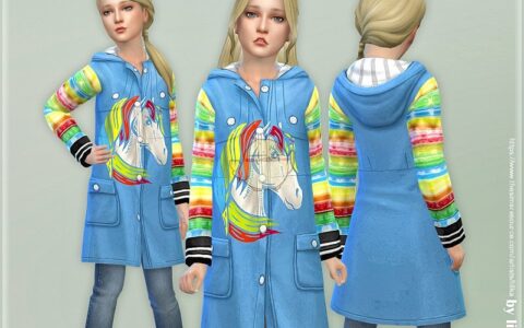 《模拟人生4》MOD|彩虹小马雨衣|