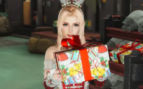 《最终幻想7：重生》MOD|爱丽丝圣诞兔服装|